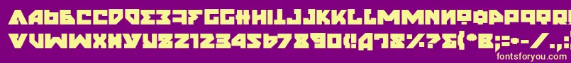 NyetExtraBold Font – Yellow Fonts on Purple Background