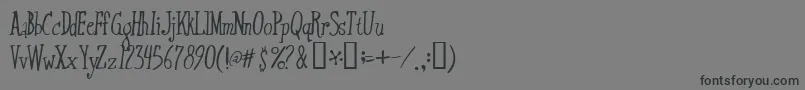 Xtraflexidisc Font – Black Fonts on Gray Background