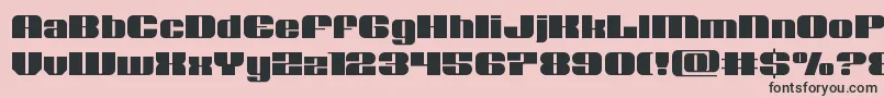 Nolocontendre Font – Black Fonts on Pink Background