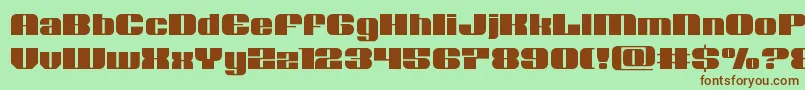 Nolocontendre Font – Brown Fonts on Green Background