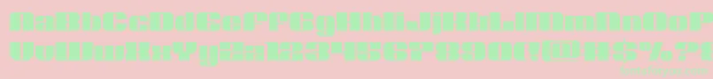 Nolocontendre Font – Green Fonts on Pink Background