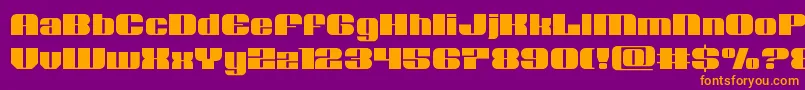 Nolocontendre Font – Orange Fonts on Purple Background