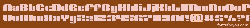 Nolocontendre Font – Pink Fonts on Brown Background