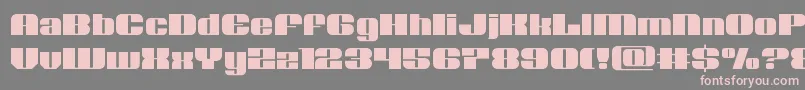 Nolocontendre Font – Pink Fonts on Gray Background