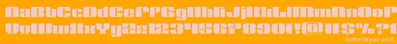 Nolocontendre Font – Pink Fonts on Orange Background