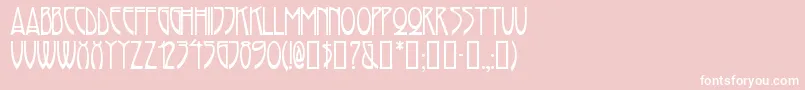 Rivanna Font – White Fonts on Pink Background