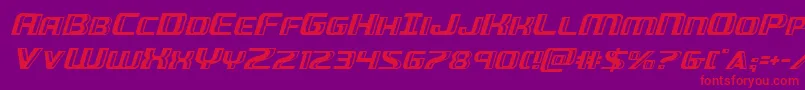 Greasegunital Font – Red Fonts on Purple Background