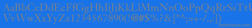 fuente JansonTextLt55Roman – Fuentes Grises Sobre Fondo Azul