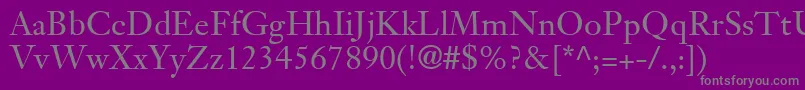 Подробнее о шрифте JansonTextLt55Roman Шрифт JansonTextLt55Roman – серые шрифты на фиолетовом фоне