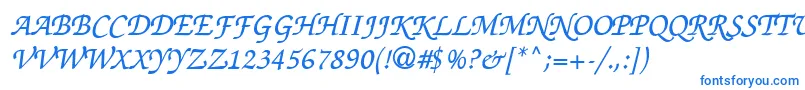 Шрифт Thahuongh1.1 – синие шрифты