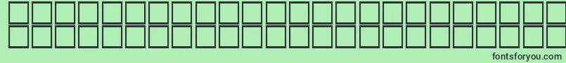 OusbouhItalic Font – Black Fonts on Green Background