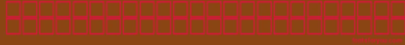 OusbouhItalic Font – Red Fonts on Brown Background