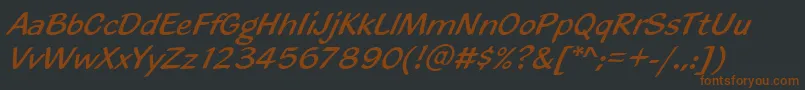 Blacklightd Font – Brown Fonts on Black Background