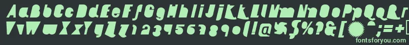 AikelsoBli Font – Green Fonts on Black Background