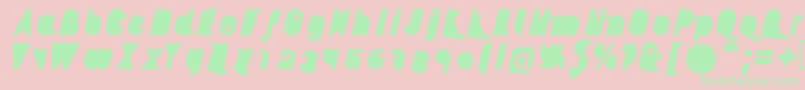 AikelsoBli Font – Green Fonts on Pink Background