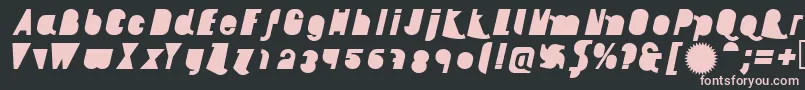 AikelsoBli Font – Pink Fonts on Black Background