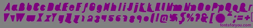 AikelsoBli Font – Purple Fonts on Gray Background