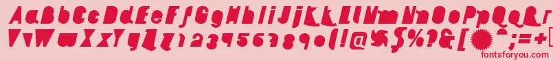 AikelsoBli Font – Red Fonts on Pink Background