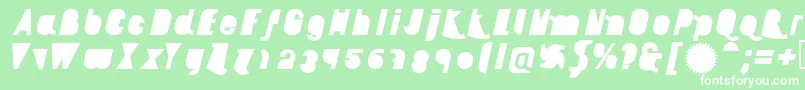 AikelsoBli Font – White Fonts on Green Background