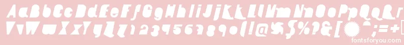 AikelsoBli Font – White Fonts on Pink Background