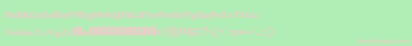 Remodula Font – Pink Fonts on Green Background