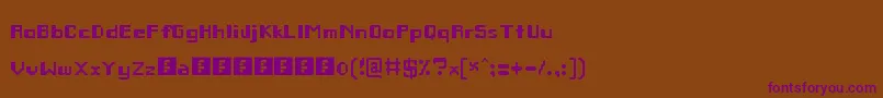 Шрифт Remodula – фиолетовые шрифты на коричневом фоне