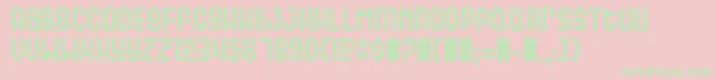 Gas ffy Font – Green Fonts on Pink Background