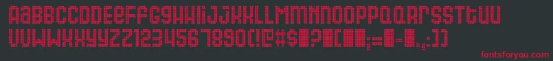 Gas ffy Font – Red Fonts on Black Background