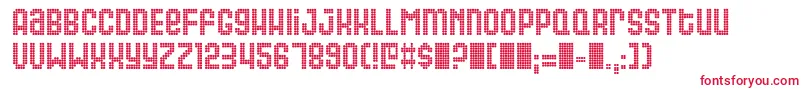 Gas ffy Font – Red Fonts on White Background