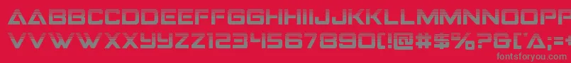 Strikefighterhalf Font – Gray Fonts on Red Background
