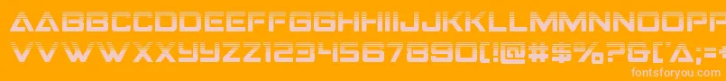 Strikefighterhalf Font – Pink Fonts on Orange Background