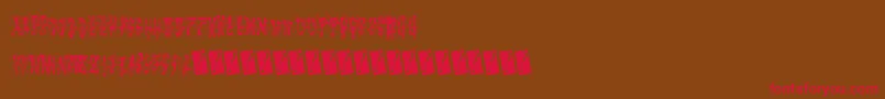 Stickymad Font – Red Fonts on Brown Background