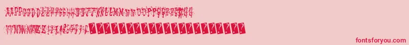 Stickymad Font – Red Fonts on Pink Background
