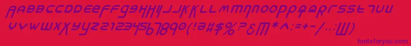 Milki Font – Purple Fonts on Red Background