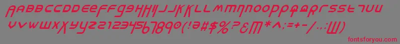 Шрифт Milki – красные шрифты на сером фоне
