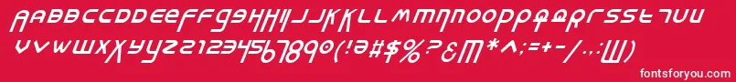 Milki Font – White Fonts on Red Background
