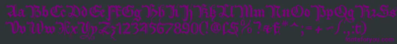 More about Xiberonne Font Xiberonne Font – Purple Fonts on Black Background