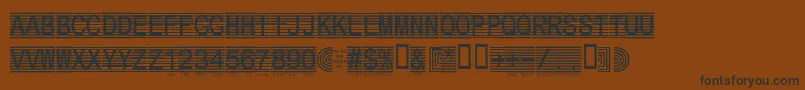 Secure2a Font – Black Fonts on Brown Background