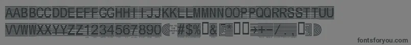 Secure2a-Schriftart – Schwarze Schriften auf grauem Hintergrund