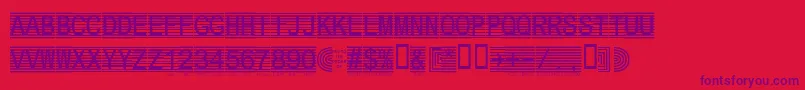 Шрифт Secure2a – фиолетовые шрифты на красном фоне