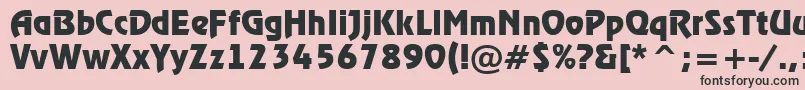 Шрифт ARewinderBold – чёрные шрифты на розовом фоне