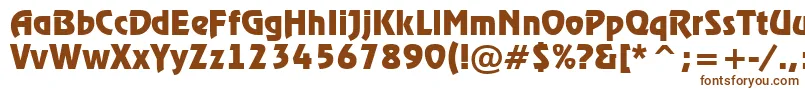 Шрифт ARewinderBold – коричневые шрифты на белом фоне