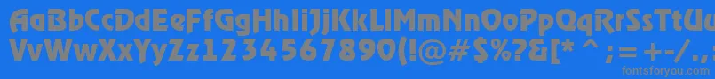 ARewinderBold Font – Gray Fonts on Blue Background