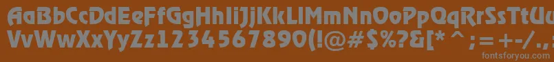 Шрифт ARewinderBold – серые шрифты на коричневом фоне