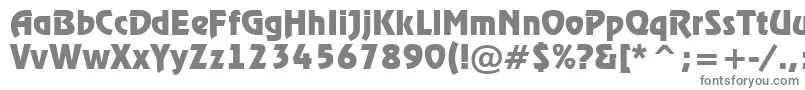 ARewinderBold-fontti – harmaat kirjasimet valkoisella taustalla
