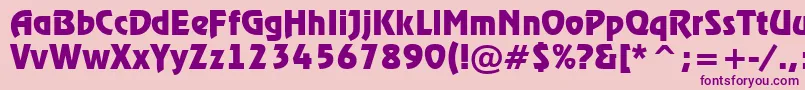 Шрифт ARewinderBold – фиолетовые шрифты на розовом фоне