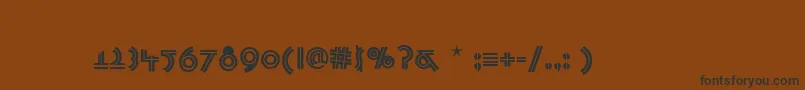PasadenaDeco Font – Black Fonts on Brown Background