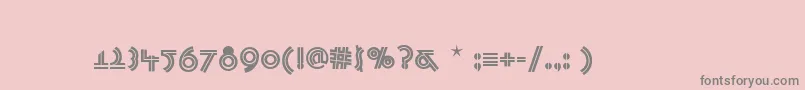PasadenaDeco Font – Gray Fonts on Pink Background