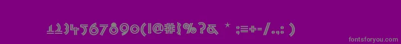 PasadenaDeco Font – Gray Fonts on Purple Background