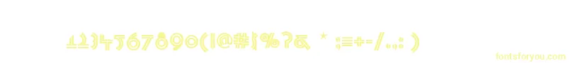 PasadenaDeco Font – Yellow Fonts on White Background